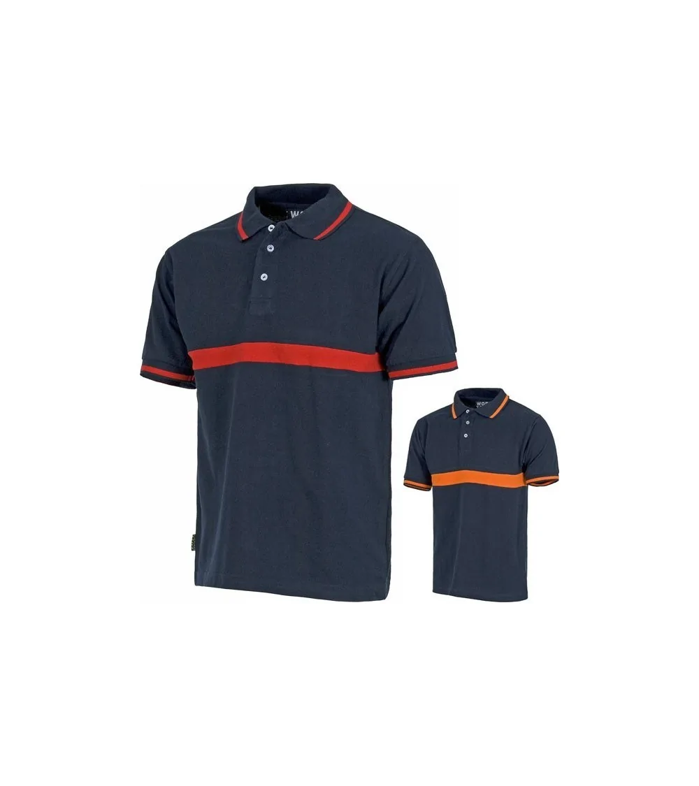 Polo trabajo laboral para uniforme manga corta