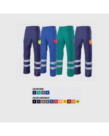 PANTALON MULTIBOLSILLOS CON CINTAS REFLECTANTES