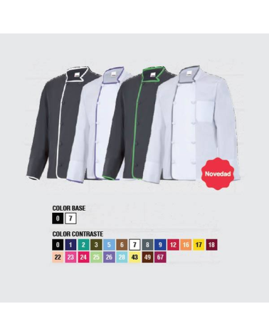 CHAQUETA DE COCINA MANGA LARGA