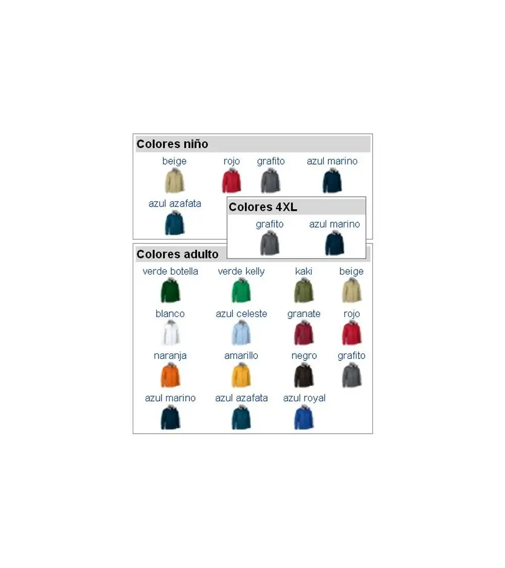 PARKA LABORAL ACOLCHADA AZUL MARNO