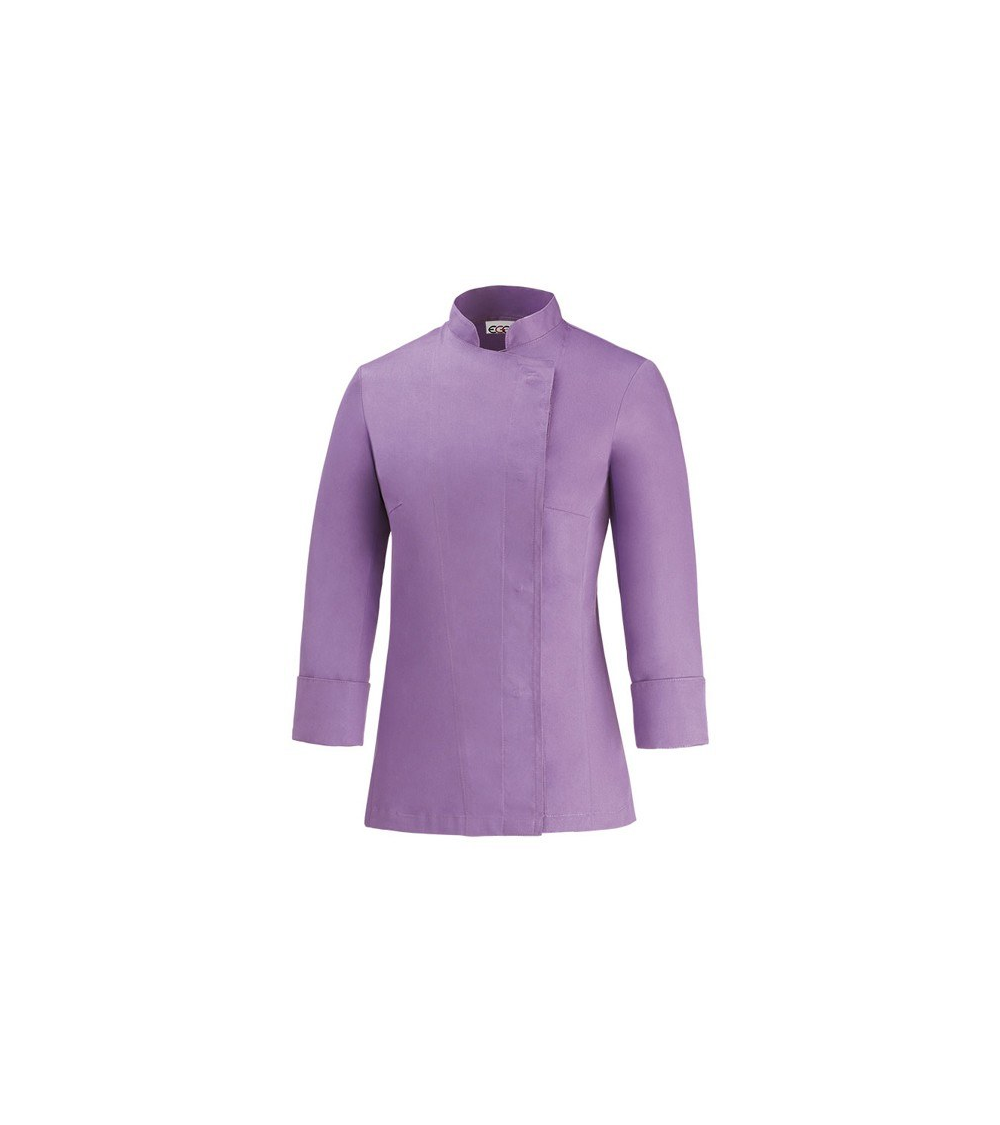 CHAQUETA COCINA ENTALLADA LILA