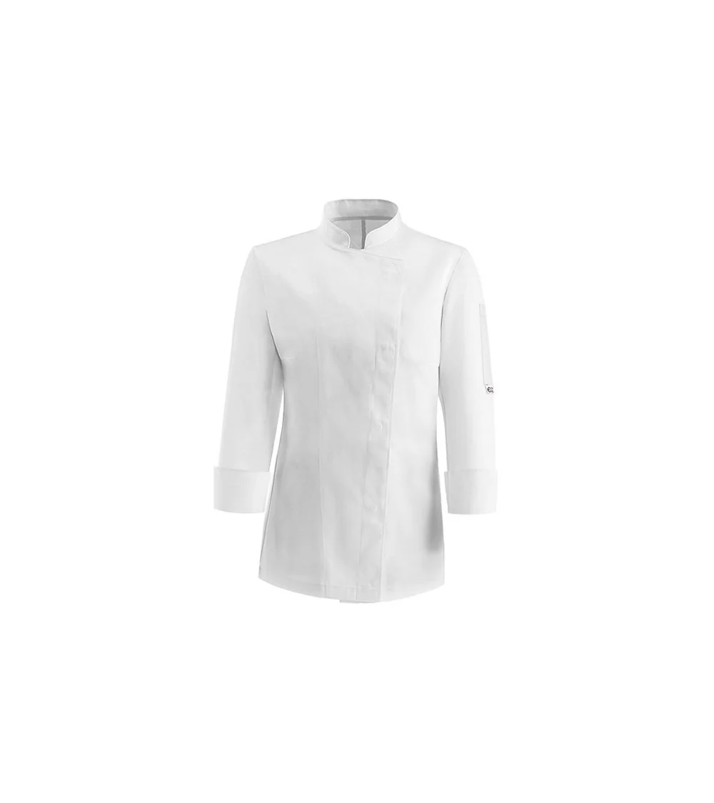 CHAQUETA COCINA ESPALDA COOLMAX BLANCO