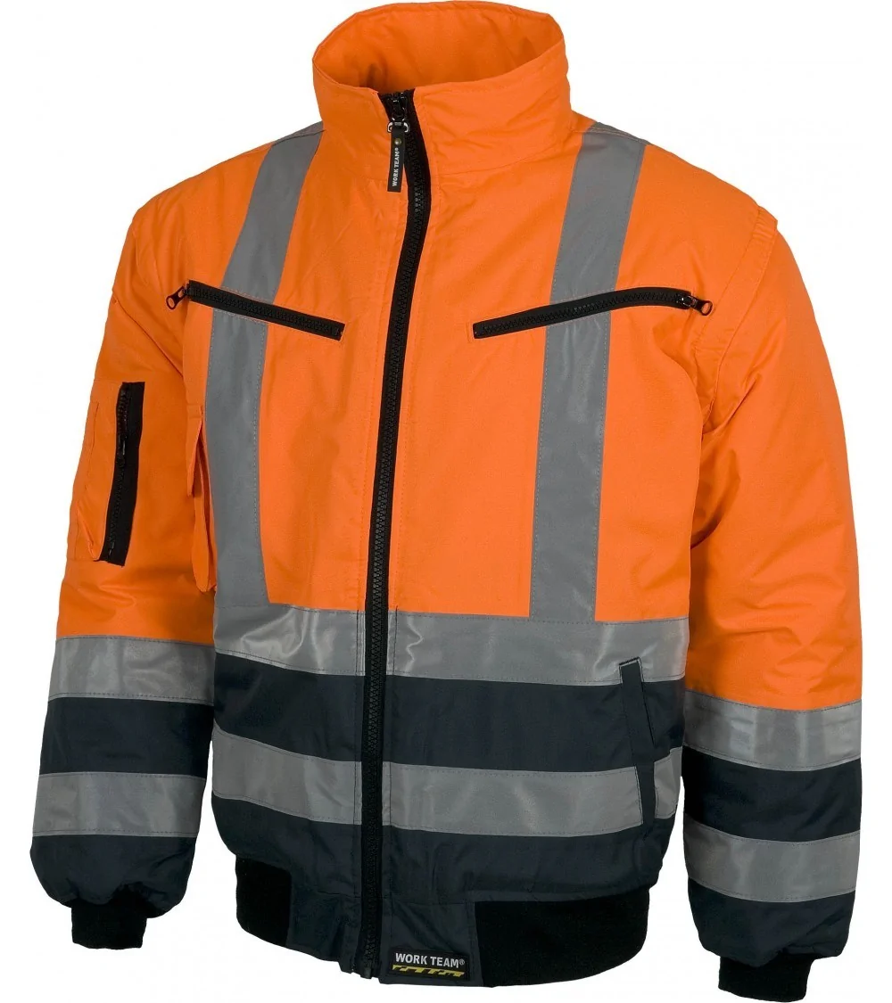 CAZADORA PILOTO COMBI A.V. AMARRILLO A.V/AZUL MARINO