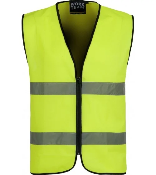 A-SAFETY - Chaleco rosa de alta visibilidad, chaleco de seguridad  reflectante, ropa de trabajo, chaleco con tiras reflectantes y 7 bolsillos  Hi Vis, 4