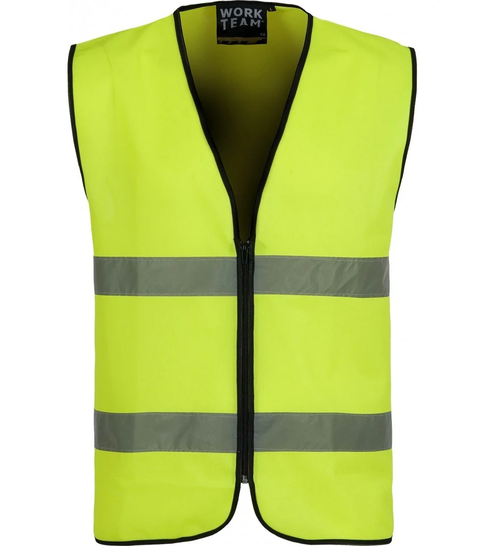 CHALECO ALTA VISIBILIDAD CREMALLERA AMARILLO CHALECO ALTA VISIBILIDAD CREMALLERA AMARILLO