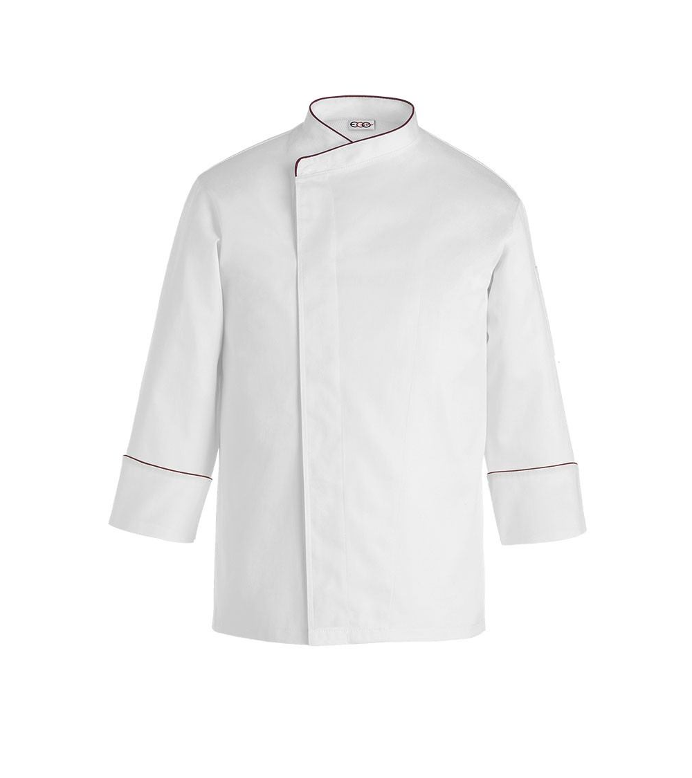 CHAQUETA COCINA CONFORT ALGODÓN CORCHETES