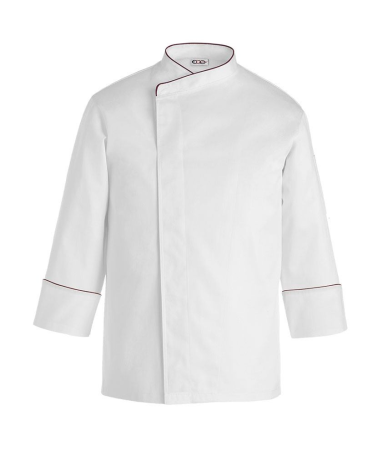 CHAQUETA COCINA CONFORT ALGODÓN CORCHETES