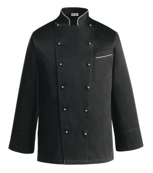 CHAQUETA COCINA RIBETE GRIS