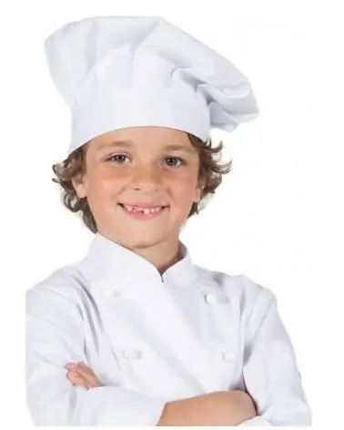 Gorro Chef Junior Blanco
