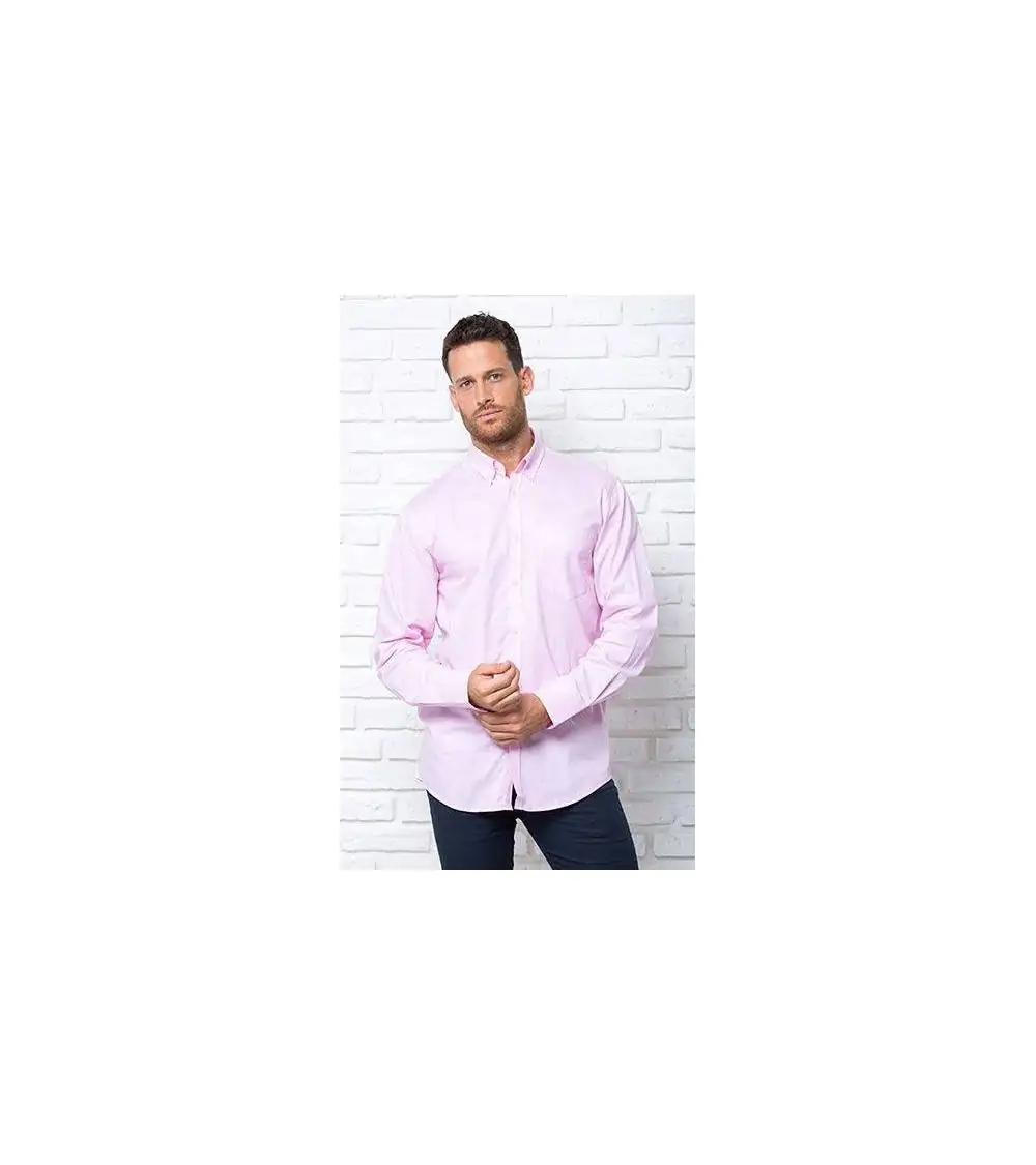 CAMISA MANGA LARGA ROSA