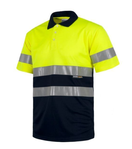 POLO AV BICOLOR MANGA CORTA