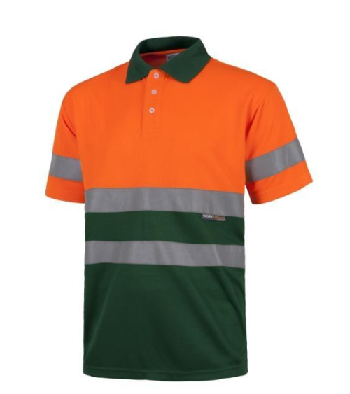 POLO AV BICOLOR MANGA CORTA