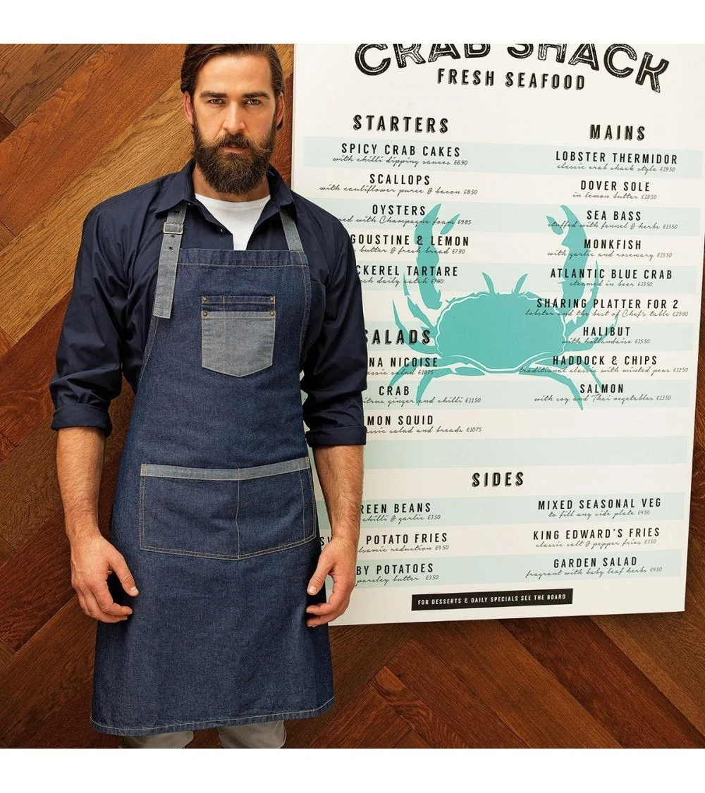 DELANTAL VAQUERO CONTRASTE