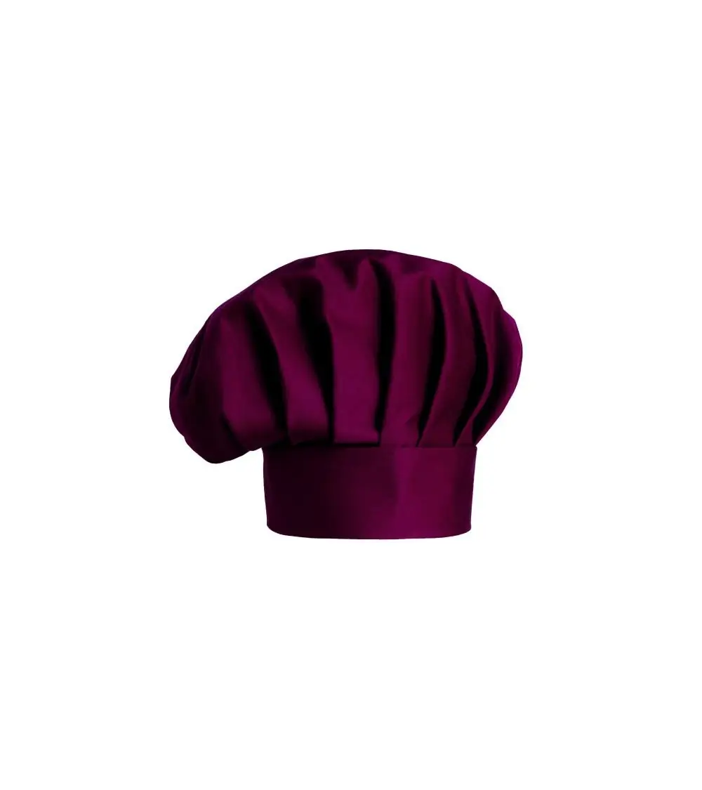 Gorro Chef Unicolor Bordeaux