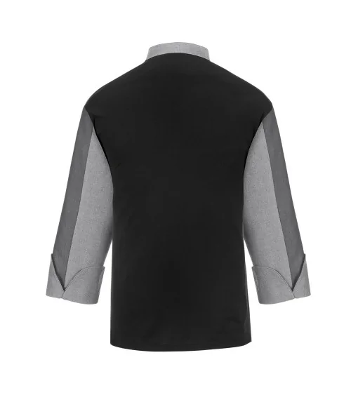 CHAQUETA COCINA SLIM GRIS FRENTE