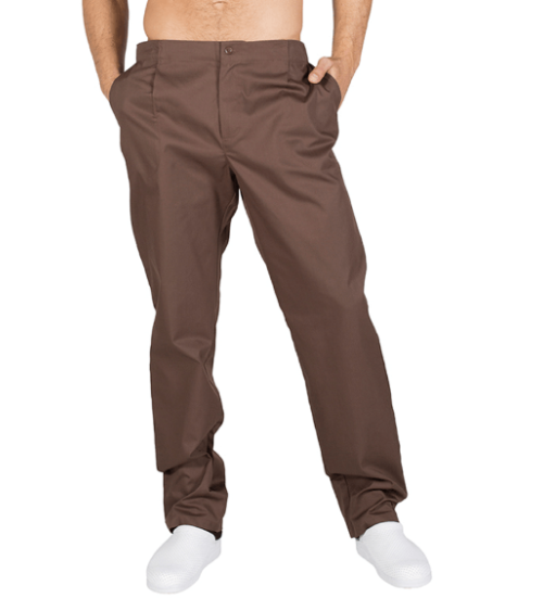 PANTALON SANITARIO CIERRE MARRON