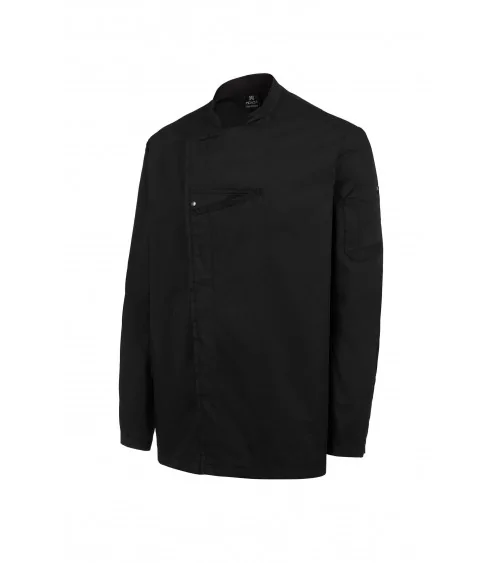 CHAQUETA COCINA RIB NEGRO FRENTE