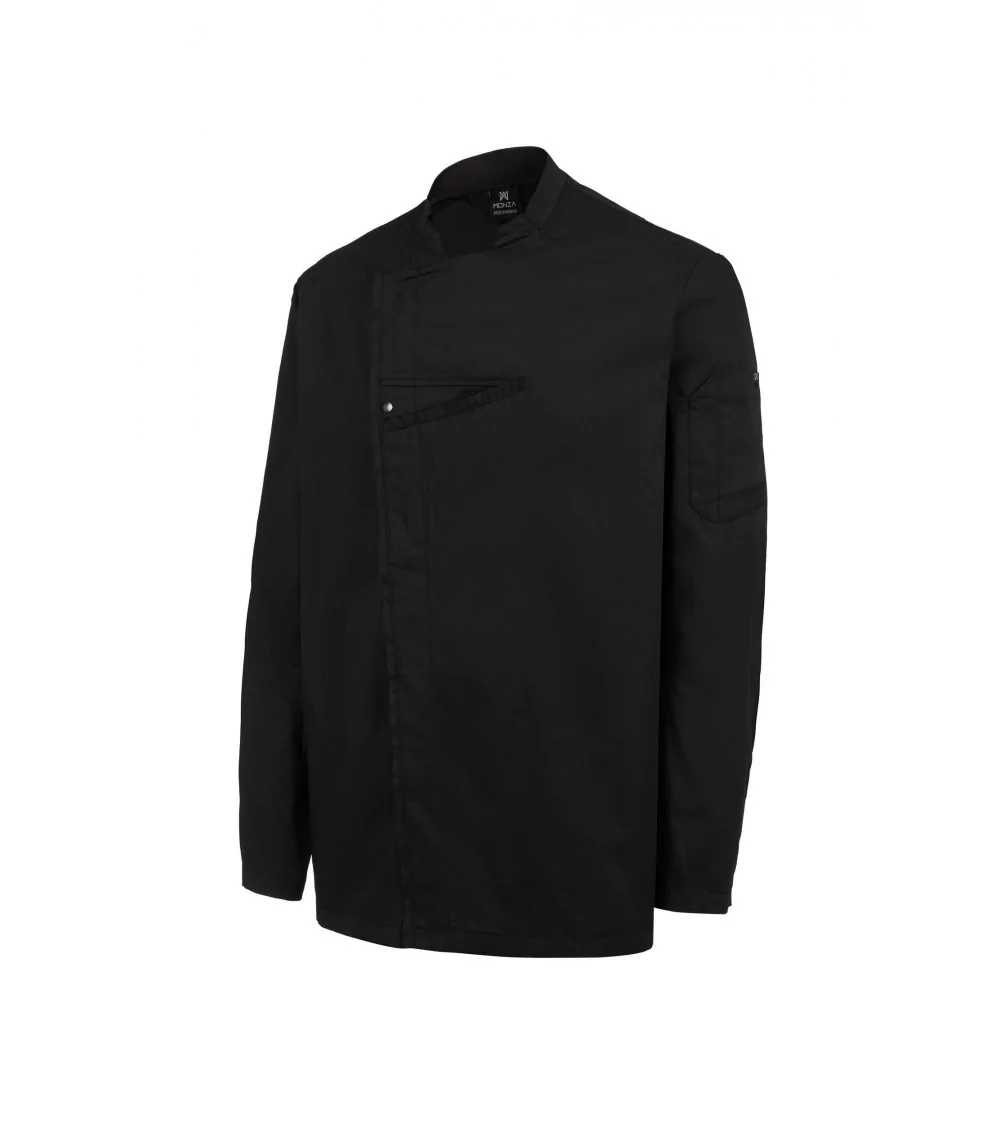 CHAQUETA COCINA RIB NEGRO FRENTE