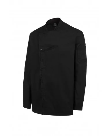 CHAQUETA COCINA RIB NEGRO FRENTE