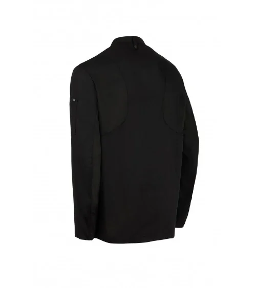 CHAQUETA COCINA RIB NEGRO FRENTE