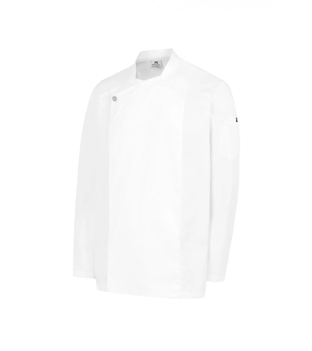 CHAQUETA COCINA NASSAU BLANCA FRENTE