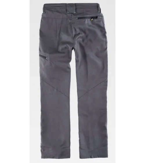 PANTALÓN CON REFUERZOS GRIS NEGRO FRENTE