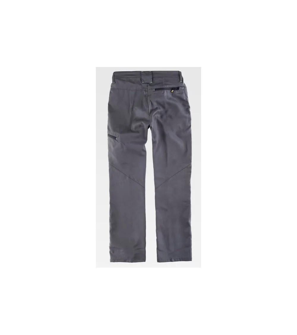 PANTALÓN CON REFUERZOS GRIS NEGRO FRENTE