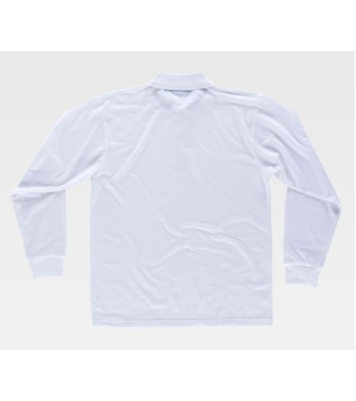 POLO ANTIBACTERIANO BLANCO ESPALDA