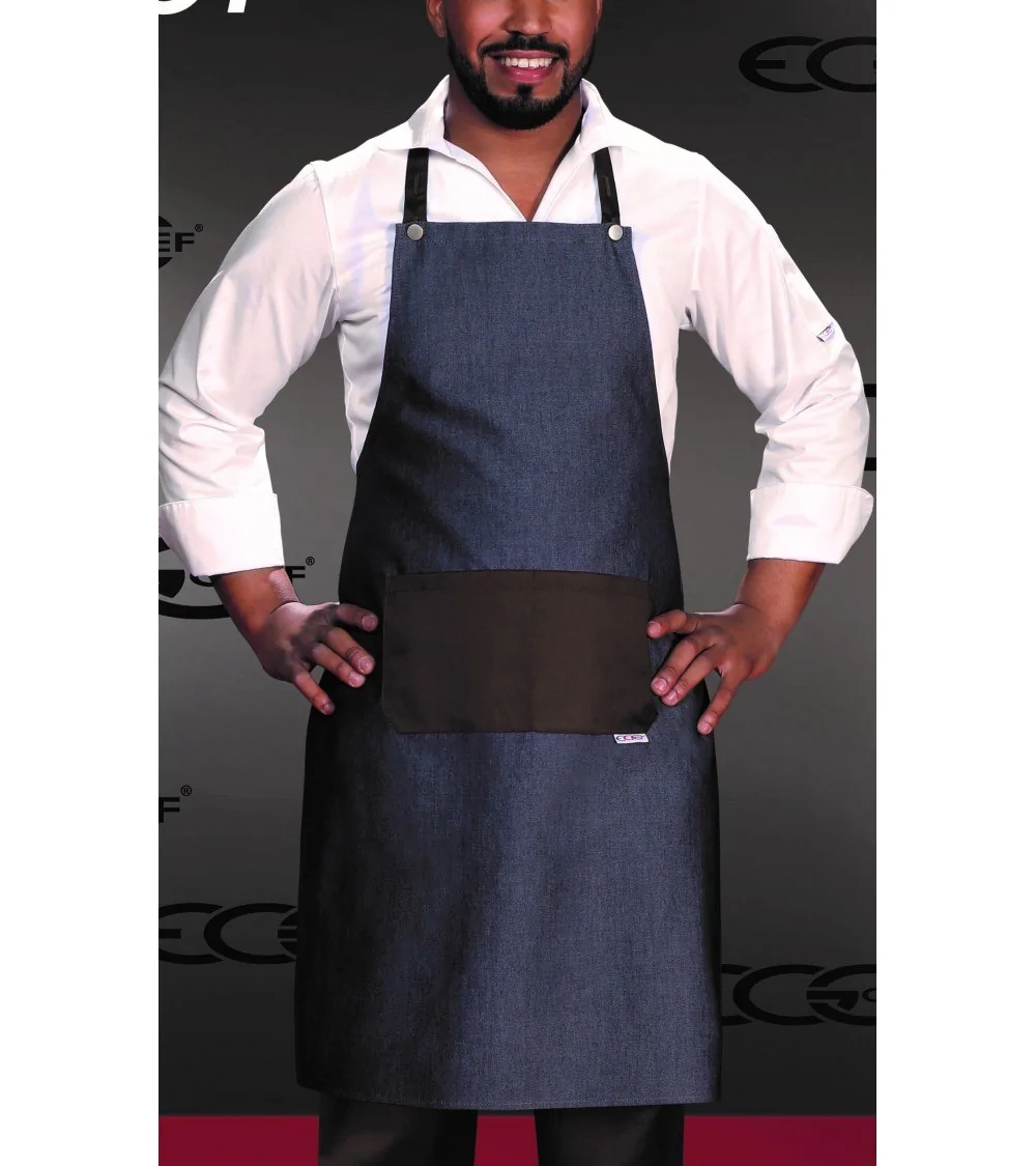 DELANTAL JEANS MARRÓN