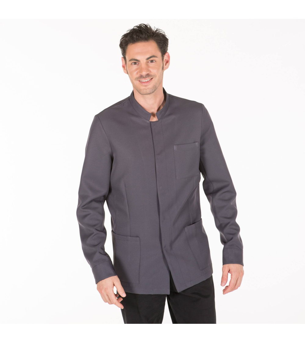 ▷ Chaqueta Mao Hombre 100% Poliester| Azules De Vergara