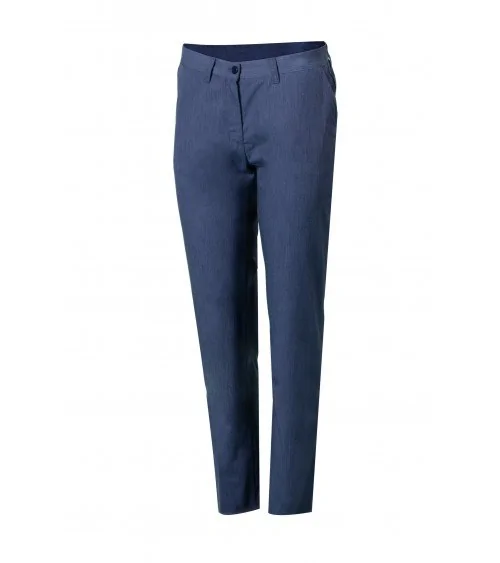 PANTALÓN SLIM FIT MUJER C/153 AZUL PETROLEO