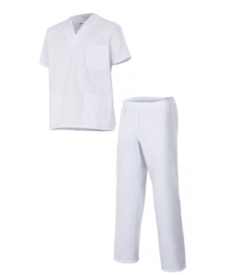 PIJAMA BLANCO DOS PIEZAS