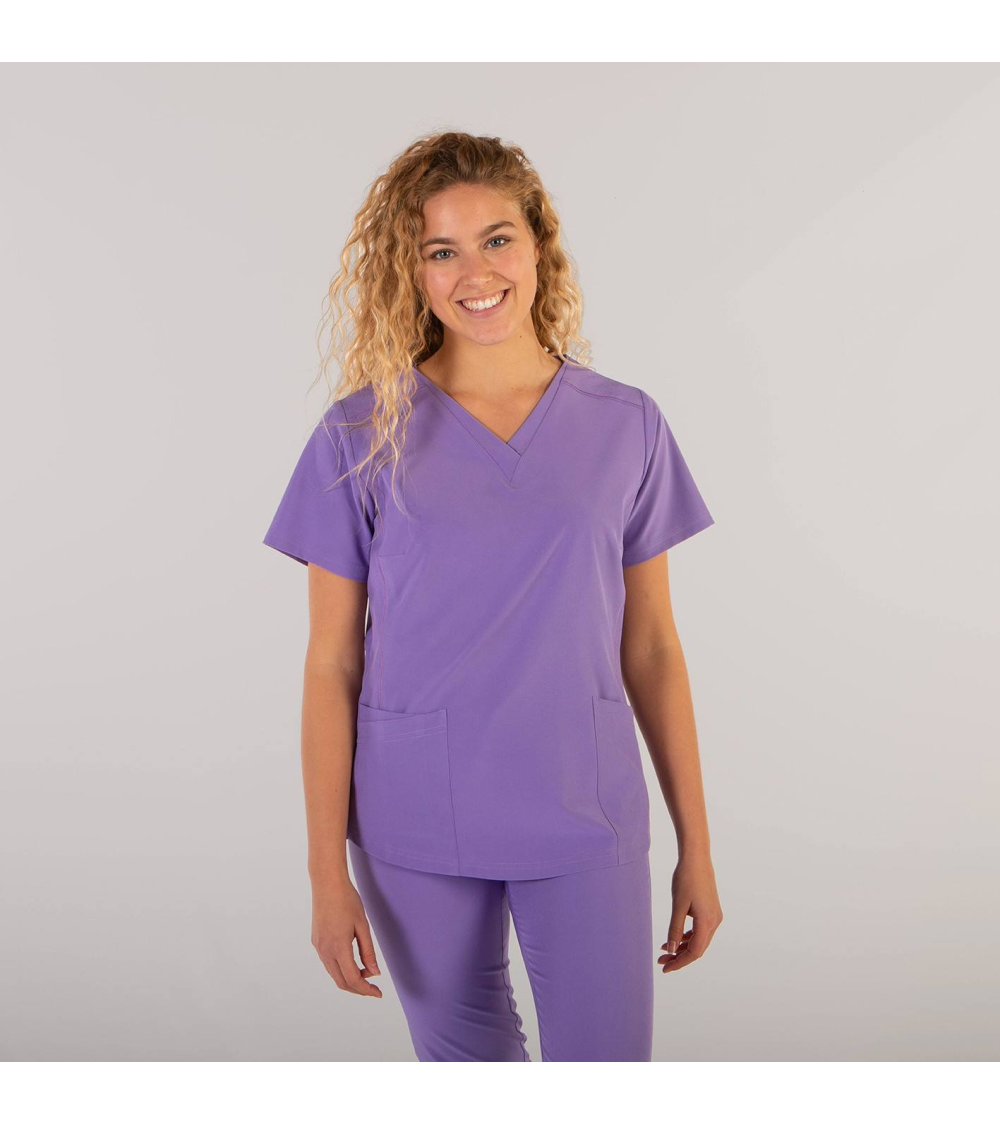 CASACA MUJER IONES PLATA Lila frente