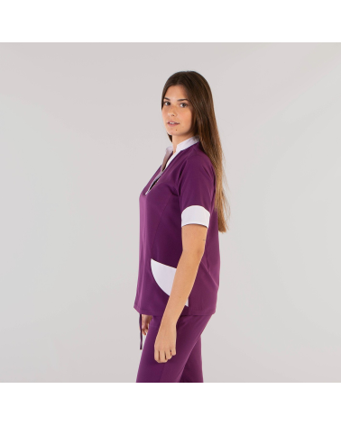 BLUSA MUJER IONES PLATA Morado perfil