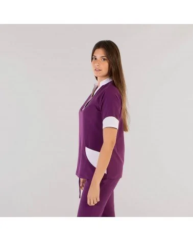 BLUSA MUJER IONES PLATA Morado perfil