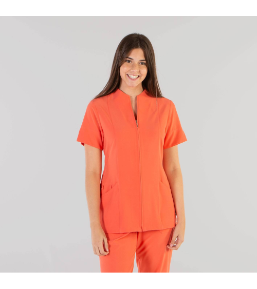 BLUSA ABIERTA IONES PLATA Coral frente
