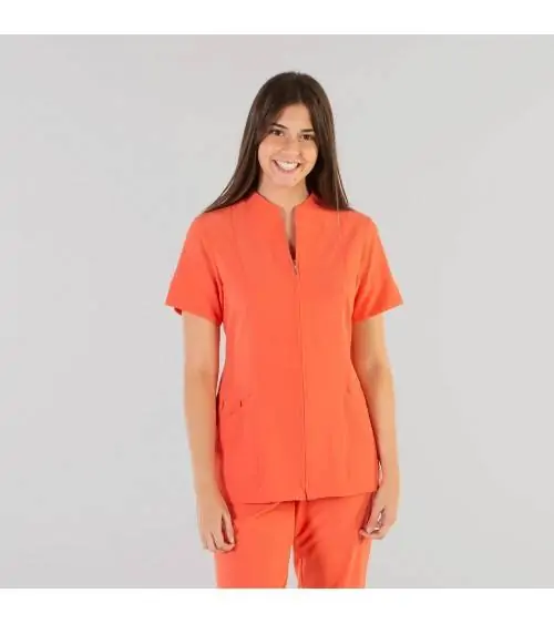 BLUSA ABIERTA IONES PLATA Coral frente