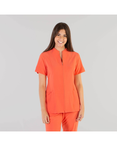 BLUSA ABIERTA IONES PLATA Coral frente