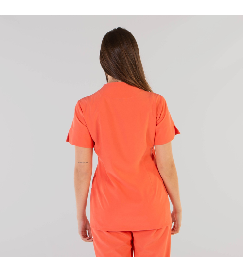 BLUSA ABIERTA IONES PLATA Coral espalda