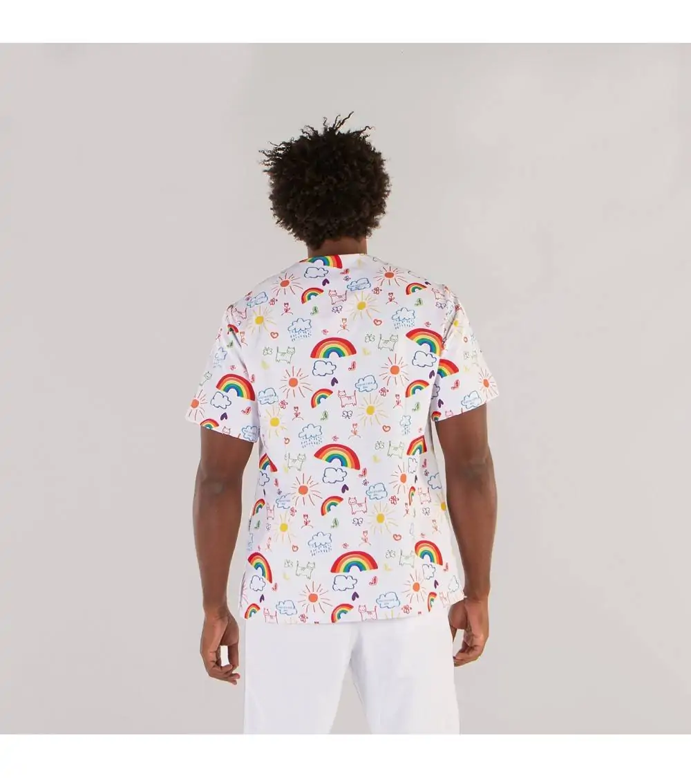 CASACA SANITARIA ARCOIRIS Hombre frente