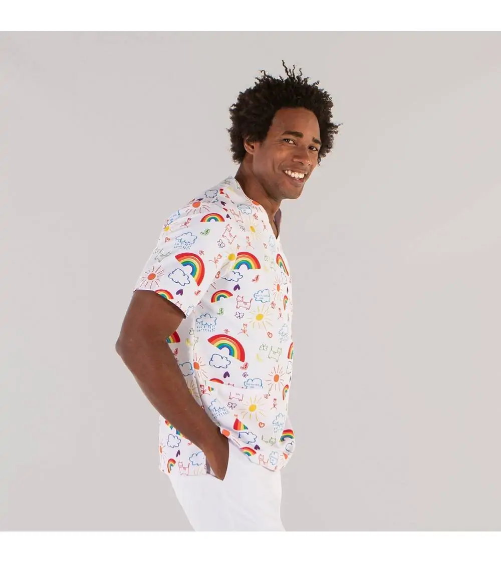 CASACA SANITARIA ARCOIRIS Hombre frente