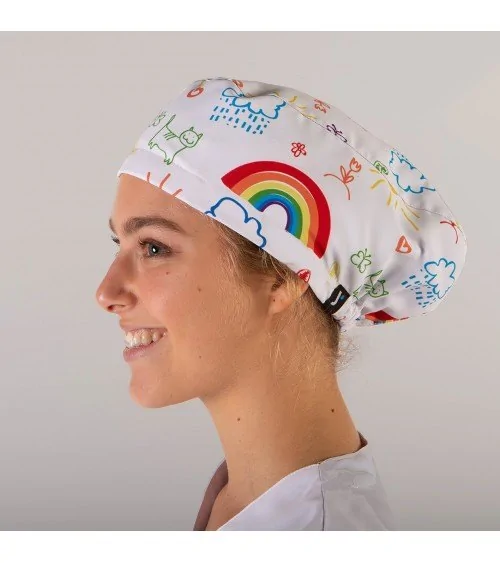 GORRO SANITARIO ARCOIRIS Frente