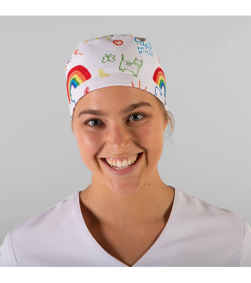 GORRO SANITARIO ARCOIRIS Frente