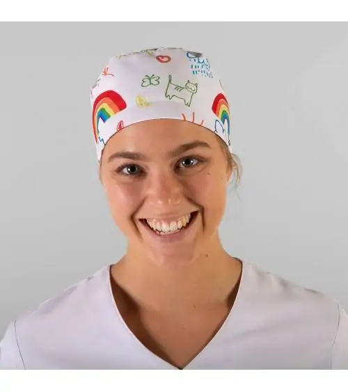 GORRO SANITARIO ARCOIRIS Frente