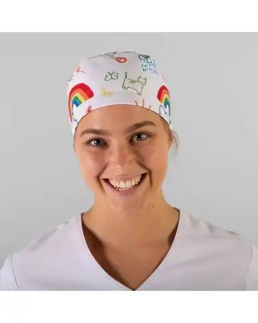 GORRO SANITARIO ARCOIRIS Frente