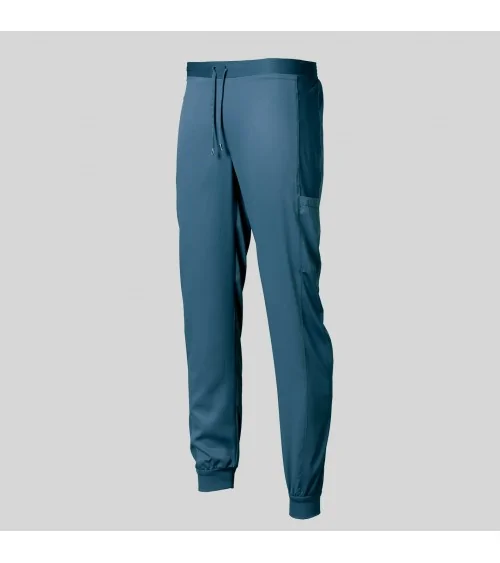 PANTALÓN PIEL MELOCOTÓN Azul petróleo