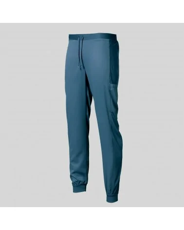 PANTALÓN PIEL MELOCOTÓN Azul petróleo