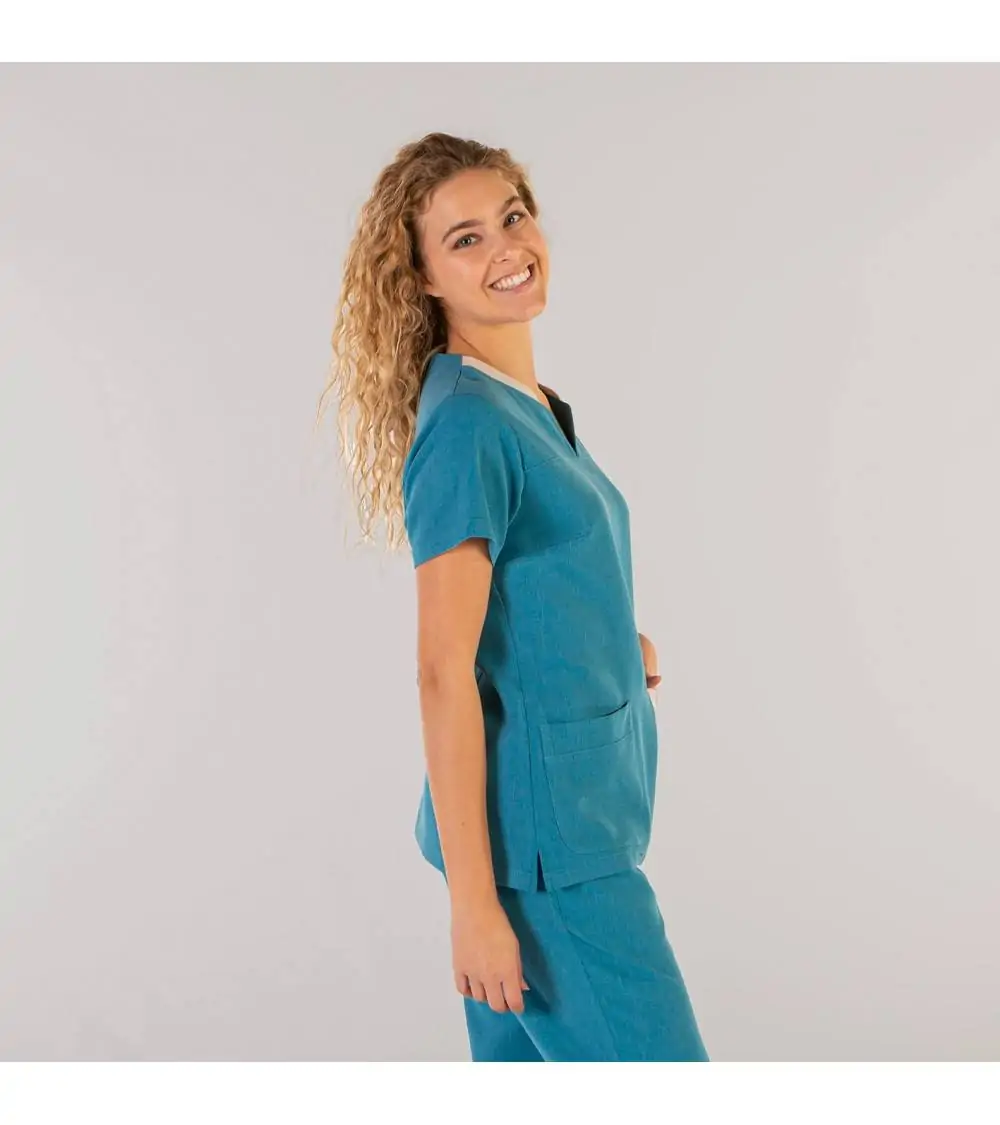 CASACA ASPECTO LINO CHICA Verde agua frente