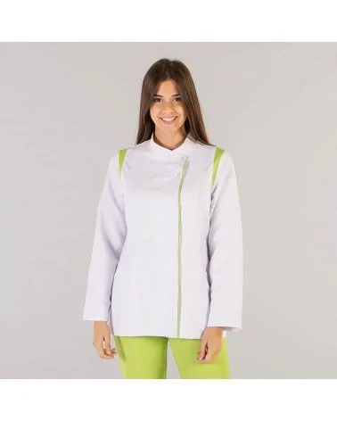 CHAQUETA SANITARIA MUJER Pistacho frente