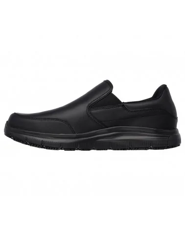 Mocasin Casual Hombre Skechers Negro Izquierda